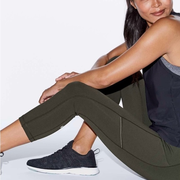 Lululemon Speed Up Crop 21” Legging -Dark Olive Sz 8Like New |Rare 1st Release - Picture 8 of 11